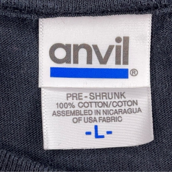 RARE LARGE ARMY OF DARKNESS TEE MENS SHORT SLEEVE BLACK COTTON ORANGE GRAPHIC - Picture 10 of 11